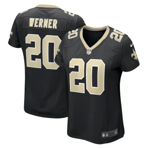Pete werner new orleans saints nike womens game jersey Black