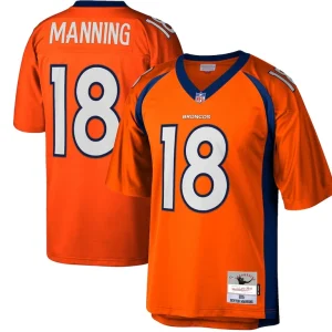 Peyton manning denver broncos mitchell ness big tall 2015 retired player replica jersey Orange