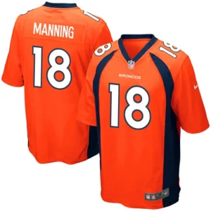 Peyton manning denver broncos nike youth team color game jersey Orange