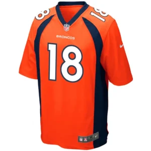 Peyton manning denver broncos nike youth team color game jersey Orange Yth M