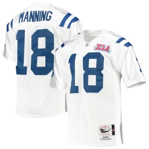 Peyton manning indianapolis colts 2006 mitchell ness authentic throwback retired player jersey White