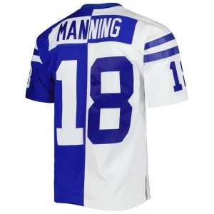 Peyton manning indianapolis colts mitchell ness 1998 split legacy replica jersey Royalwhite L