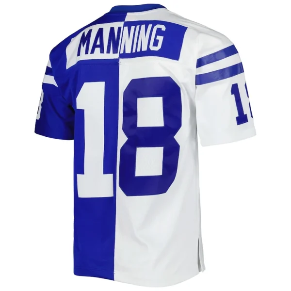 Peyton manning indianapolis colts mitchell ness 1998 split legacy replica jersey Royalwhite L
