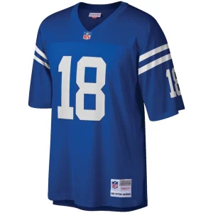 Peyton manning indianapolis colts mitchell ness big tall 1998 retired player replica jersey Royal 3XB