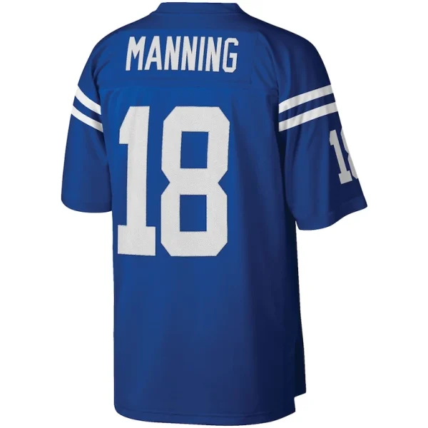 Peyton manning indianapolis colts mitchell ness big tall 1998 retired player replica jersey Royal 4XB