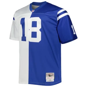 Peyton manning indianapolis colts mitchell ness big tall split legacy retired player replica jersey Whiteroyal 3XB