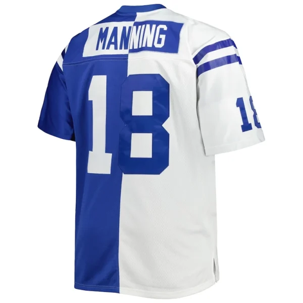 Peyton manning indianapolis colts mitchell ness big tall split legacy retired player replica jersey Whiteroyal 4XB
