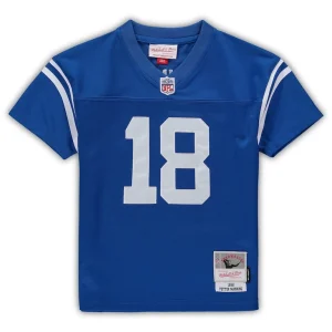 Peyton manning indianapolis colts mitchell ness male preschool retired legacy jersey Royal 56