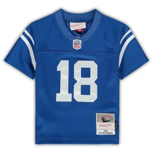 Peyton manning indianapolis colts mitchell ness toddler 1998 retired legacy jersey Royal 3T
