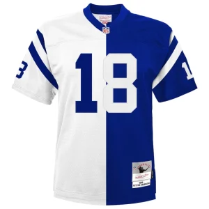 Peyton manning indianapolis colts mitchell ness youth split legacy jersey Whiteroyal Yth M