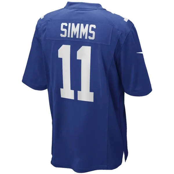 Phil simms new york giants nike game retired player jersey Royal L