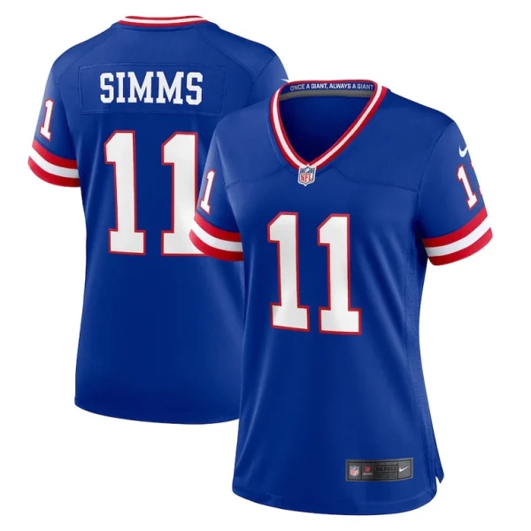 Phil simms new york giants nike womens classic retired player game jersey Royal