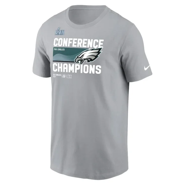 Philadelphia eagles nike 2022 nfc champions locker room trophy collection t shirt Gray M