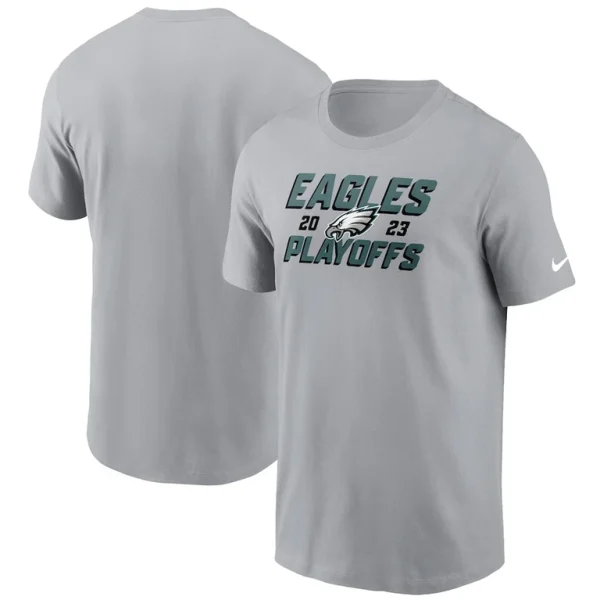 Philadelphia eagles nike 2023 nfl playoffs iconic t shirt Gray