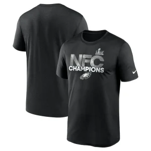 Philadelphia eagles nike 2024 nfc champions legend t shirt Black