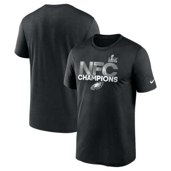 Philadelphia eagles nike 2024 nfc champions legend t shirt Black
