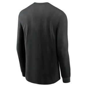 Philadelphia eagles nike 2024 nfc east division champions locker room trophy collection long sleeve t shirt Black L