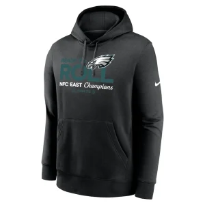 Philadelphia eagles nike 2024 nfc east division champions locker room trophy collection pullover hoodie Black M