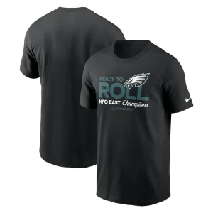 Philadelphia eagles nike 2024 nfc east division champions locker room trophy collection t shirt Black