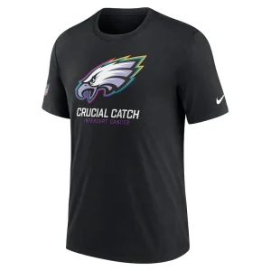 Philadelphia eagles nike 2024 nfl crucial catch big tall t shirt Black LT