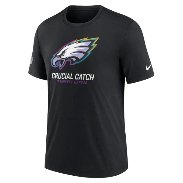 Philadelphia eagles nike 2024 nfl crucial catch big tall t shirt Black LT