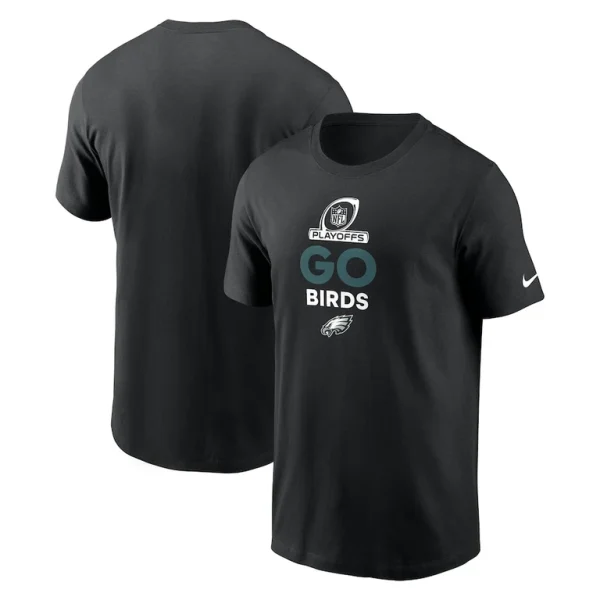 Philadelphia eagles nike 2024 nfl playoffs t shirt Black