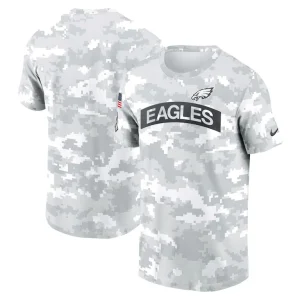 Philadelphia eagles nike 2024 salute to service big tall performance t shirt White