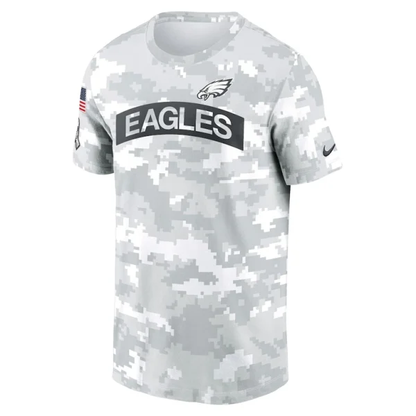 Philadelphia eagles nike 2024 salute to service big tall performance t shirt White LT