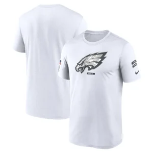 Philadelphia eagles nike 2024 salute to service legend performance t shirt White