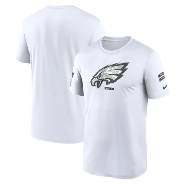 Philadelphia eagles nike 2024 salute to service legend performance t shirt White