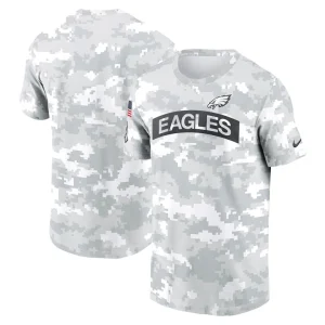 Philadelphia eagles nike 2024 salute to service performance t shirt Arctic camo