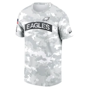 Philadelphia eagles nike 2024 salute to service performance t shirt Arctic camo M