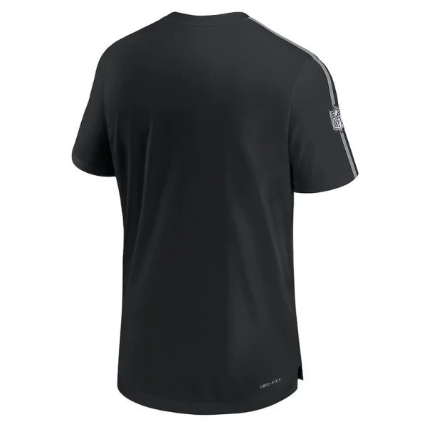 Philadelphia eagles nike 2024 sideline coach uv performance t shirt Black L