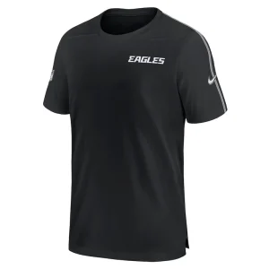 Philadelphia eagles nike 2024 sideline coach uv performance t shirt Black M