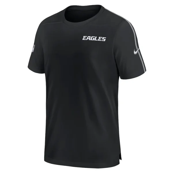 Philadelphia eagles nike 2024 sideline coach uv performance t shirt Black M