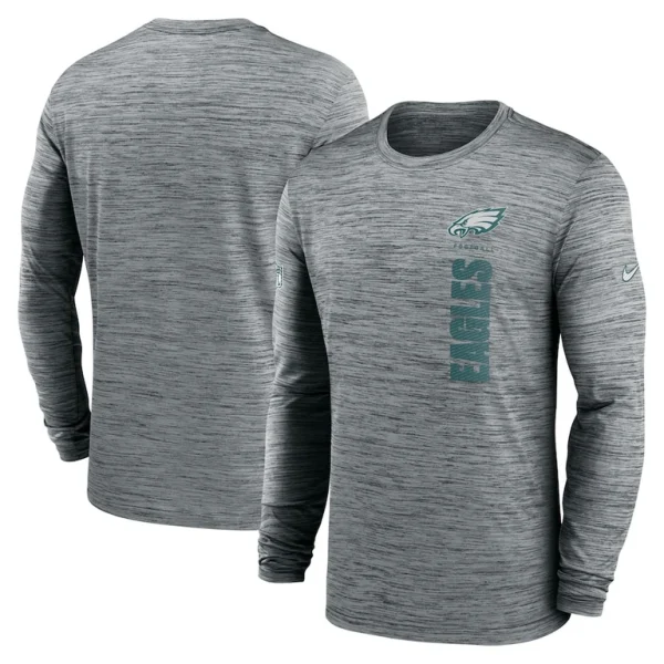 Philadelphia eagles nike 2024 sideline velocity performance long sleeve t shirt Gray