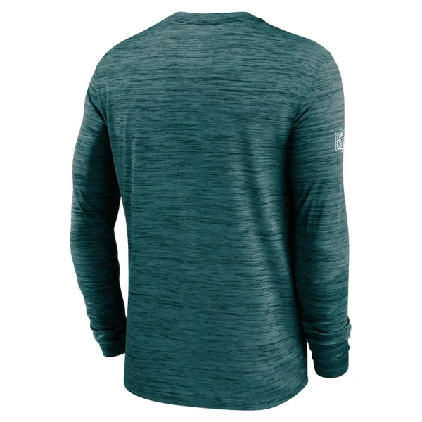 Philadelphia eagles nike 2024 sideline velocity performance long sleeve t shirt Midnight green L