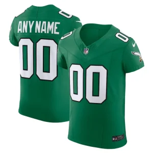 Philadelphia eagles nike 2nd alternate vapor f.u.s.e. elite custom jersey Kelly green