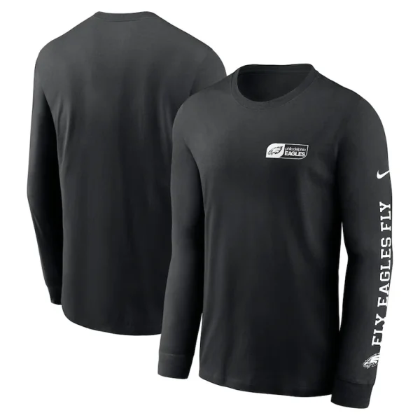 Philadelphia eagles nike all out long sleeve t shirt Black