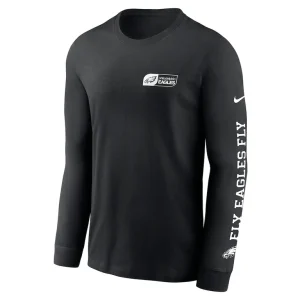 Philadelphia eagles nike all out long sleeve t shirt Black M