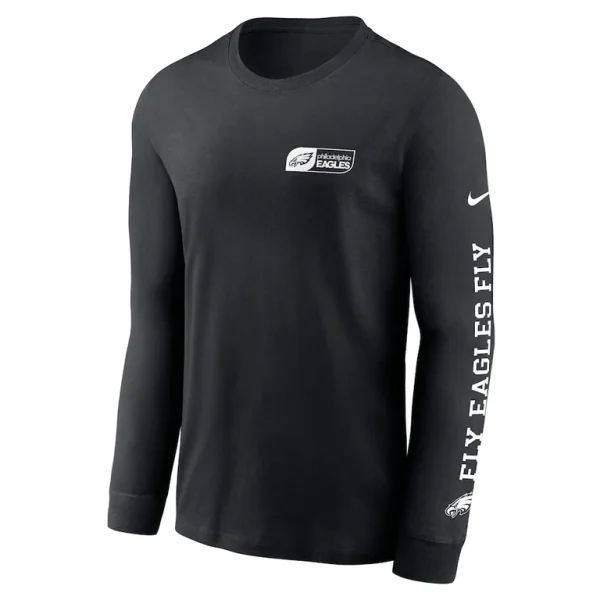 Philadelphia eagles nike all out long sleeve t shirt Black M