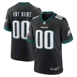Philadelphia eagles nike alternate custom game jersey Black