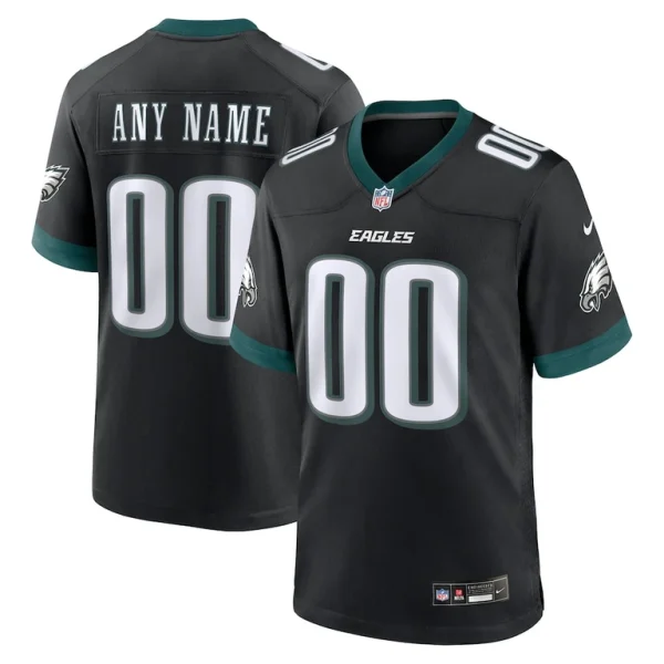 Philadelphia eagles nike alternate custom game jersey Black