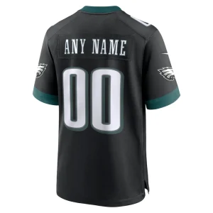 Philadelphia eagles nike alternate custom game jersey Black L