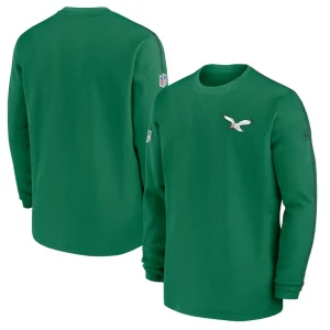 Philadelphia eagles nike alternate logo coach long sleeve top Kelly green