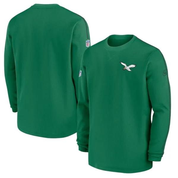 Philadelphia eagles nike alternate logo coach long sleeve top Kelly green