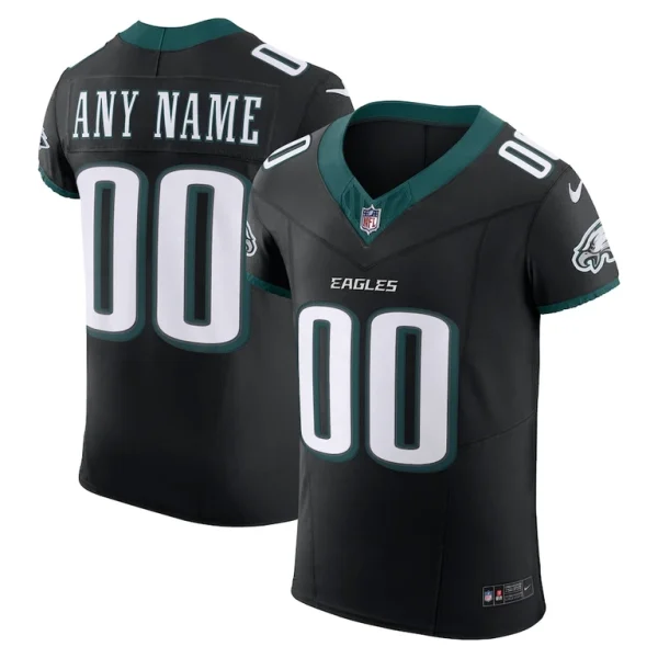 Philadelphia eagles nike alternate vapor f.u.s.e. elite custom jersey Black