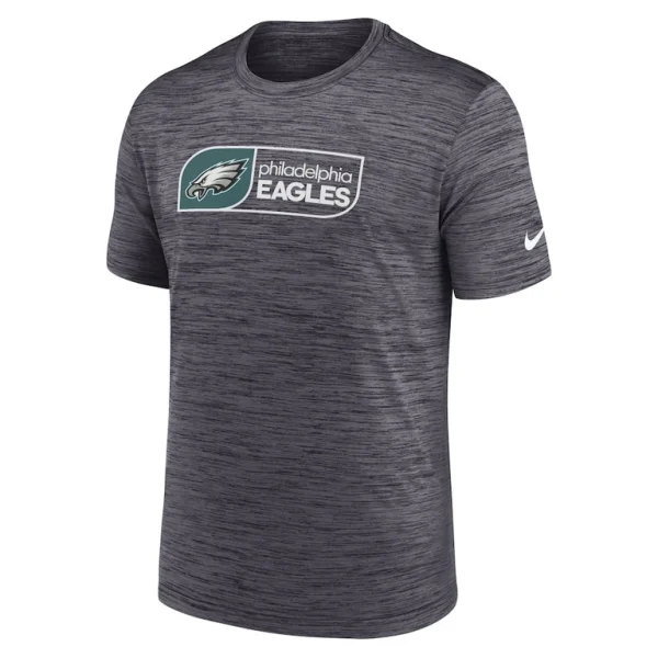 Philadelphia eagles nike big tall velocity jock tag performance t shirt Black 2XT