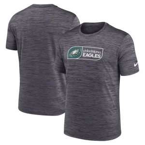 Philadelphia eagles nike big tall velocity jock tag performance t shirt Black