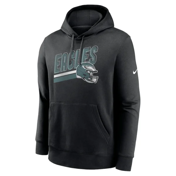 Philadelphia eagles nike club fleece pullover hoodie Black M
